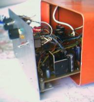 Preamp with front panel open